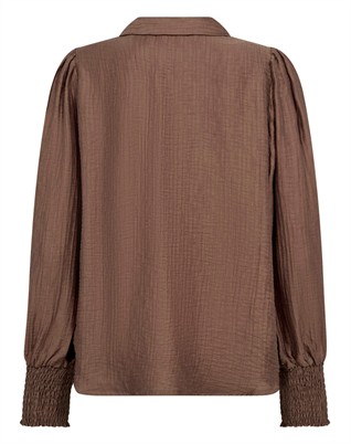 Tassy CC Collar Bluse - Walnut